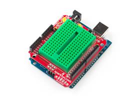 Arduino Protoshield - mounted with breadboard